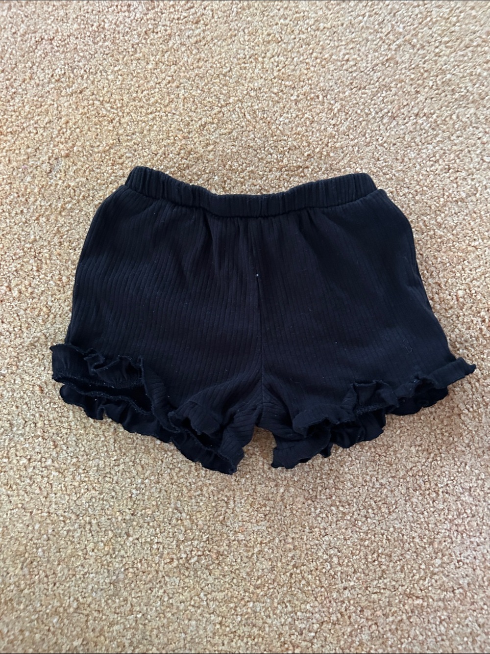 Garanimals Black Ruffle Hem Knit Shorts